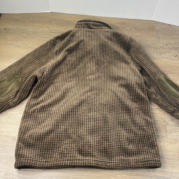 Cambridge Dry Goods Women’s Brown Black Button Up Polar Fleece, size XL - Picture 10 of 10